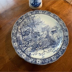 Delft blue large plate